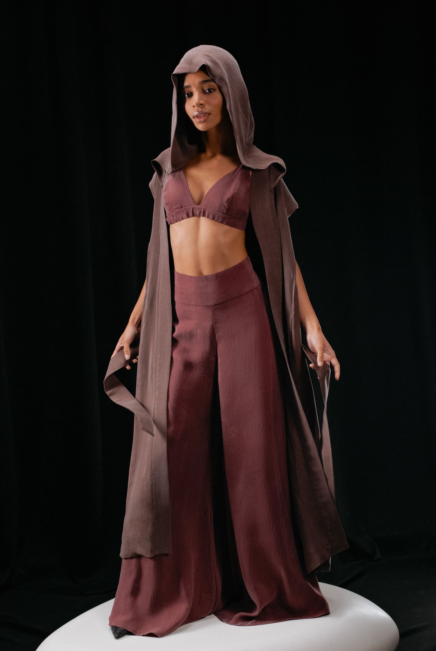 Long Vest with Hood DUNE